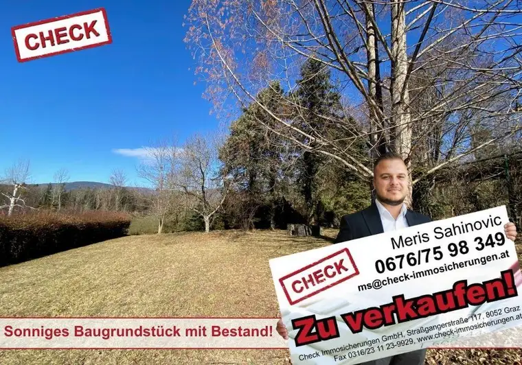 Sonniges Baugrundstück mit Bestandsobjekt und Einreichplan in Kumberg! Nahe Graz
