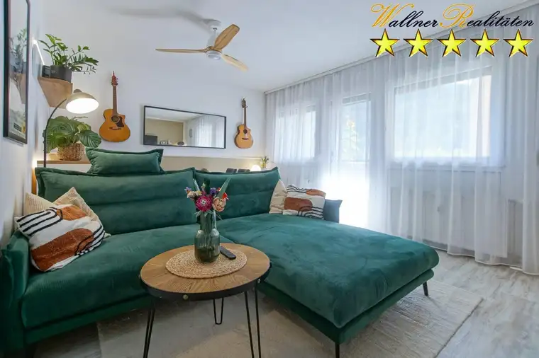  Stylische,top gepflegte 3 Zimmer Wohnung mit Tiefgaragenabstellplatz