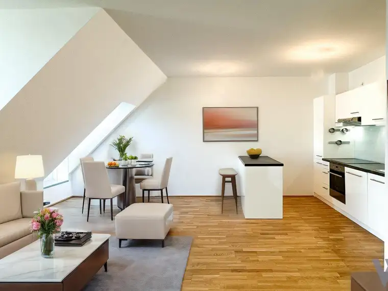 Moderne 2-Zimmer-Wohnung mit Dachterrasse in Aspern – Perfekt für Singles und Paare