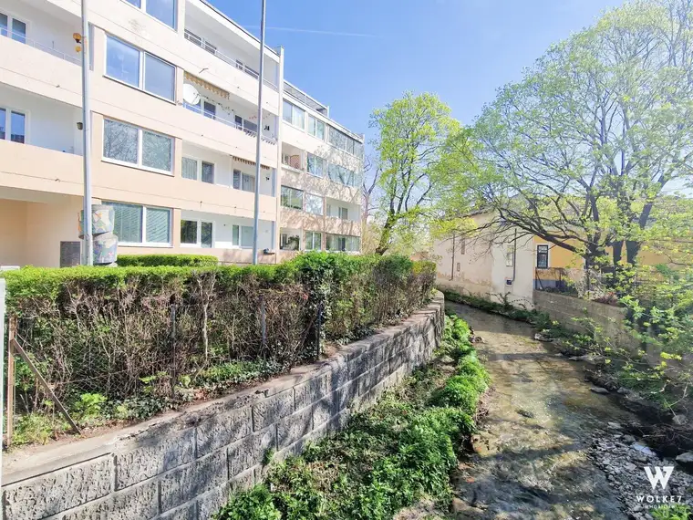 Wohnen mit Stil und Aussicht – Sonnige 3-Zimmer-Wohnung mit Loggia mit Blick auf den Bach in Mödling I Nahe Altstadt Mödling