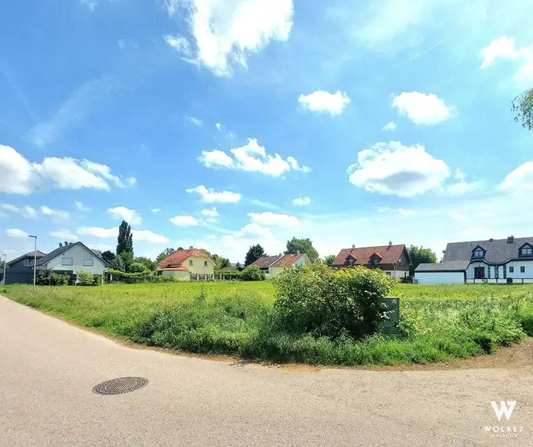 Eckgrundstück ca. 1087 m² | Aufgeschlossen | Ruhelage | 2 Doppelhäuser (4 Einheiten) möglich | Kein Bauzwang