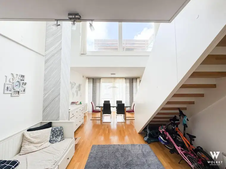 Exklusive Maisonettewohnung in ruhiger Lage – 5 Zimmer, Infrarotdusche, Terrasse &amp; mehr! I 1220 Wien I Nähe Erzherzog-Karl-Straße