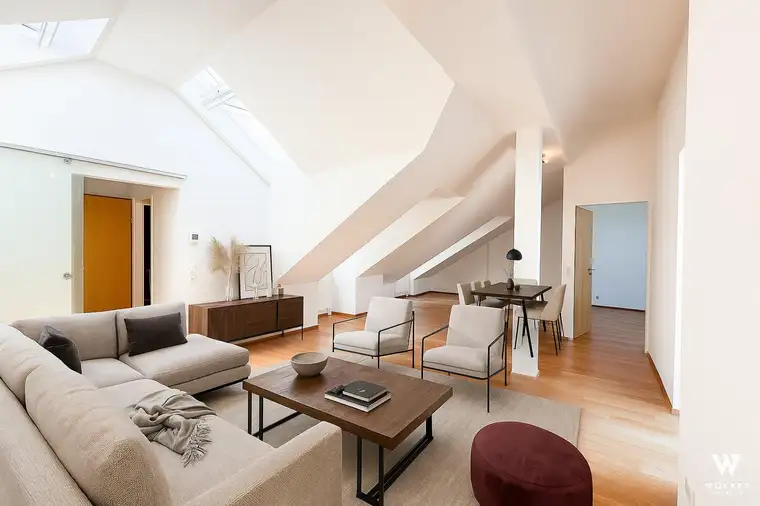 Charmante Dachgeschosswohnung mit Terrasse in Ruhelage – 19. Bezirk