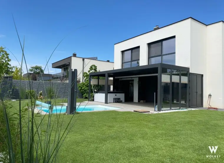 Wohnen auf höchstem Niveau | Traumhaus mit vielen Extras | 2 Badezimmer | Garage | Luftwärmepumpe | Klimaanlage | Pool | Fußbodenheizung | ca. 201,67 m2 Wohnfläche |