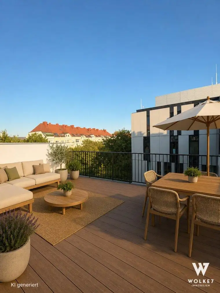 Neubau 3-Zimmer-Wohnung mit rund 39 m² Terrasse - direkt an der Universität Stein