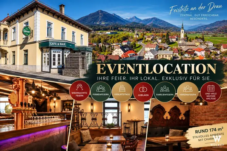 Eventlocation für Weihnachtsfeiern, Geburtstage &amp; private Feiern – Feistritz an der Drau