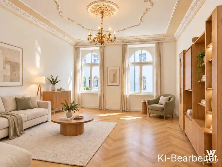 Altbaujuwel mit prachtvollem Stuck – stilvolles Wohnen für Liebhaber klassischer Wiener Eleganz I Fußbodenheizung I Lift | Nähe Wiedner Hauptstraße