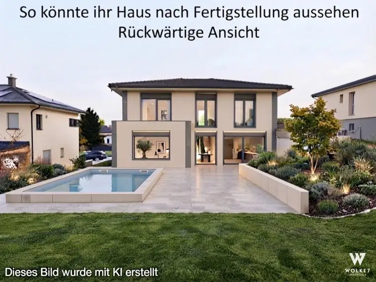 Großzügiges Einfamilienhaus (Ausbauhaus) mit fast 200 m2 Wohnnutzfläche auf Eigengrund – hochwertige Bausubstanz und enormes Potenzial!
