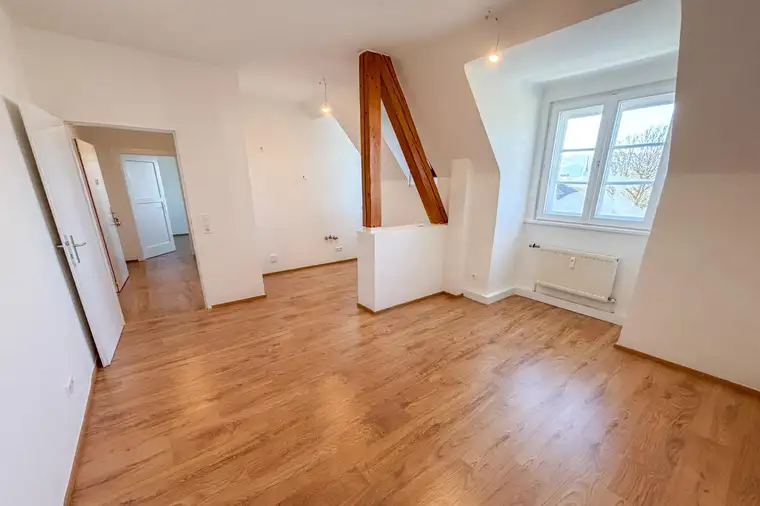 Neu sanierte Dachgeschoßwohnung mit Ausblick