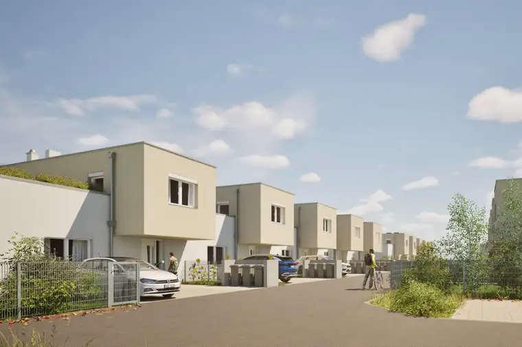 ERSTBEZUG: modernes Reihenhaus mit großen Garten