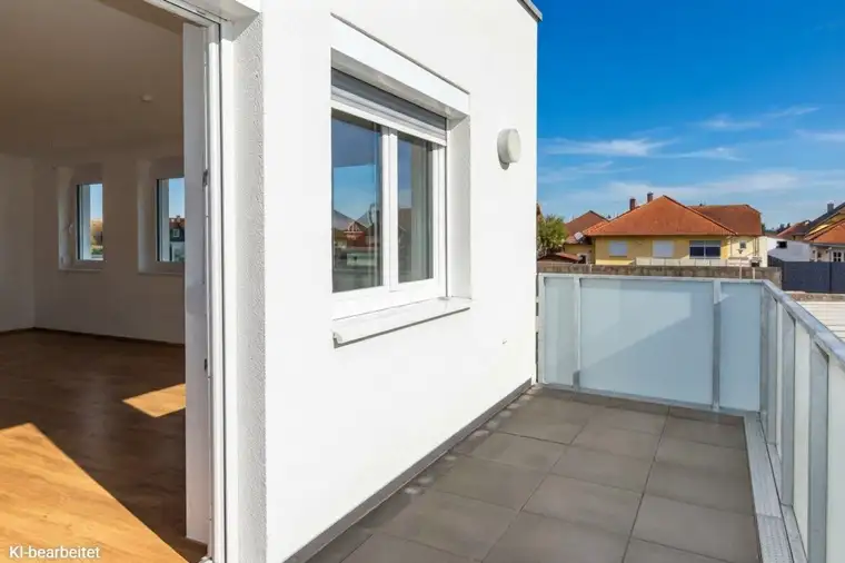 Moderne geförderte Wohnung mit ostseitigen Balkon