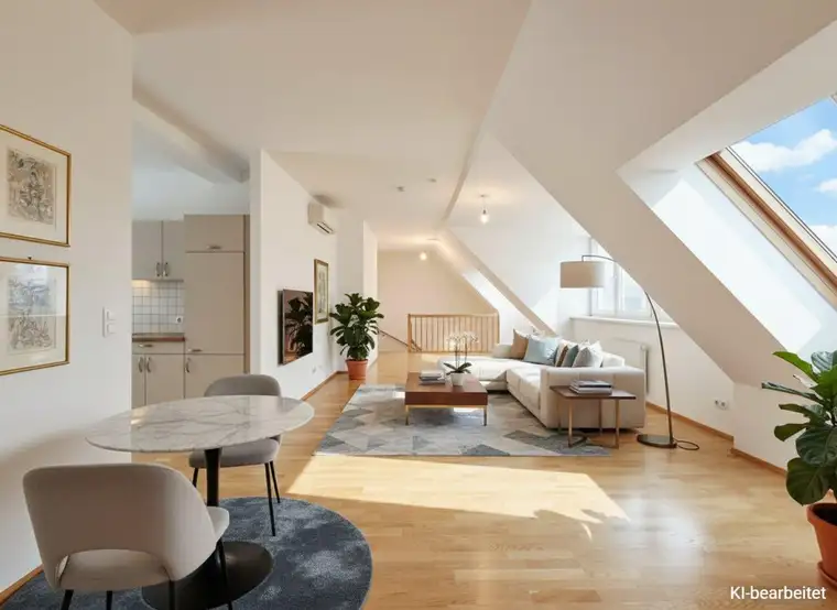 Wohnen über den Dächern: 135 m² Maisonette mit XXL-Dachterrasse