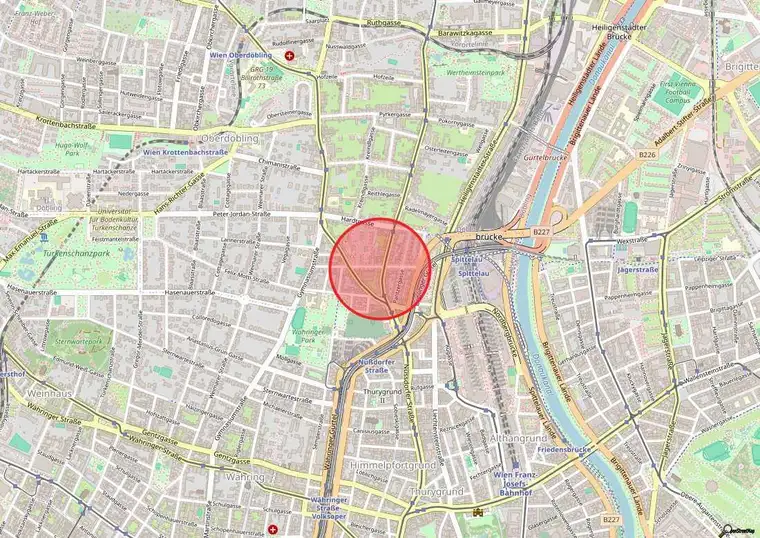 Attraktive Lage im 19.: Büro oder Geschäftslokal nahe Währinger Park!
