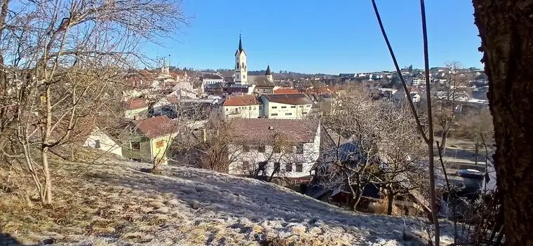 WOHNHAUS MIT GROSSEM GARTEN IN ZENTRALER STADTLAGE - AUSBLICK AUF DIE STADT