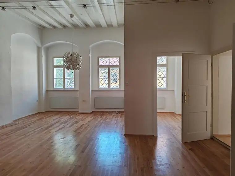 Wohnen im Schloss - 3 Zimmerwohnung mit Gartenmitbenützung!