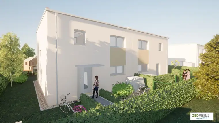 Niedrigstenergie-Doppelhaushälfte 2A in Königstetten: Erstbezug, rd. 112 m² Wohnnutzfläche, 4 Zimmer
