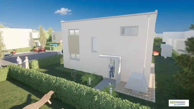 Neubau-Einfamilienhaus (Haus 5) mit großem Grundstücks-Anteil in Niedrigstenergiehaus-Siedlung, 3433 Königstetten