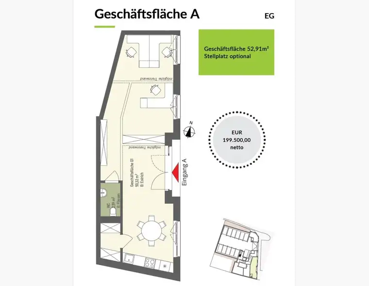 ++ GESCHÄFTSLOKAL in KRITZENDORF ++ EIGENTUM und NEUBAU