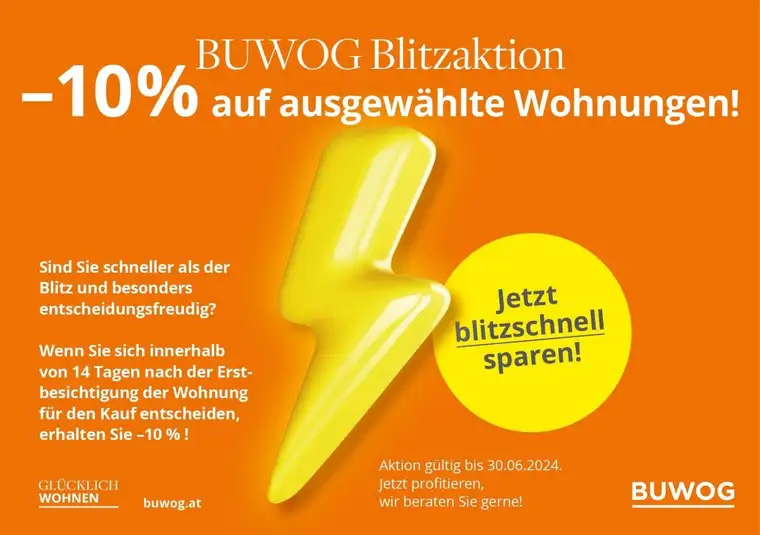 BUWOG -10% BLITZAKTION! PROVISIONSFREI! 3 ZIMMER WOHNUNG MIT BALKON IN GRAZ EGGENBERG