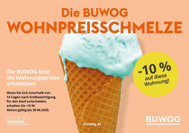 -10% BUWOG WOHNPREISSCHMELZE! PROVISIONSFREIE 3-ZIMMER WOHNUNG MIT LOGGIA IN DER FORSTHAUSGASSE!