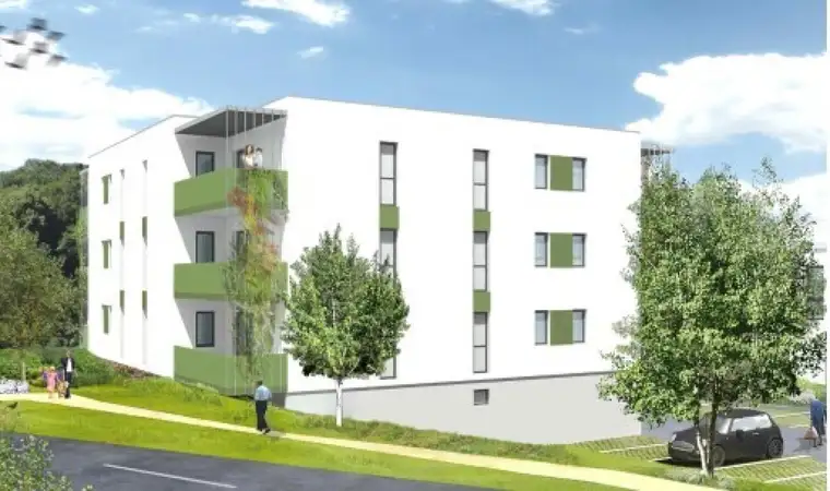 Modernes Wohnen in Kirchberg: Neuwertige 2 Zimmer Wohnung mit Balkon