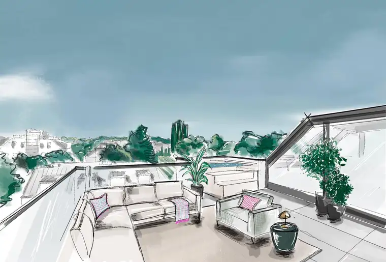 Exklusiver Erstbezug in Sievering mit spektakulärer Dachterrasse