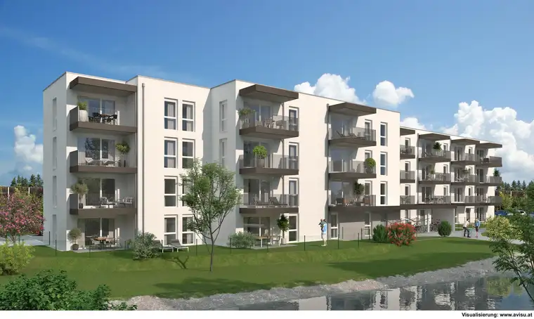 Neubau: geförderte 2-Raum-Mietwohnung in Schwanenstadt Top 107