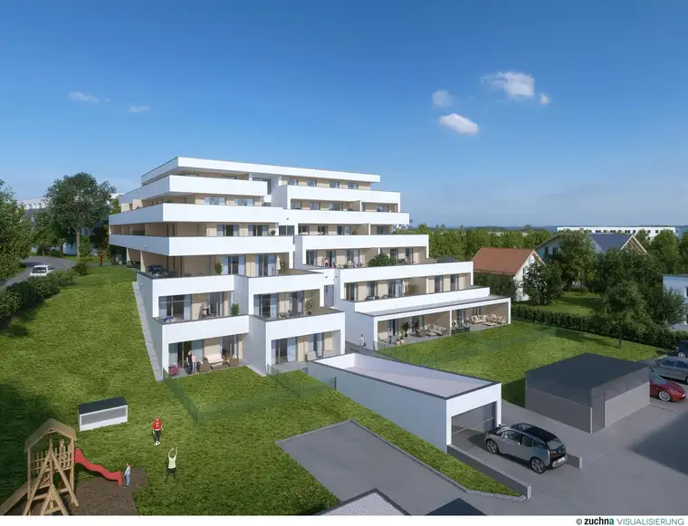 Neubau: frei finanzierte 4-Raum-Eigentumswohnung in Wels Top 109
