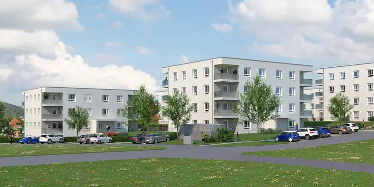 Neubau: geförderte 3-Raum Mietwohnung mit Kaufoption in Rohrbach-Berg Top 402