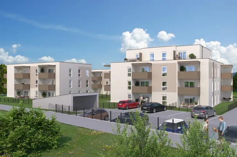 Neubau: geförderte 3-Raum Mietkaufwohnung in Ried Top 1106