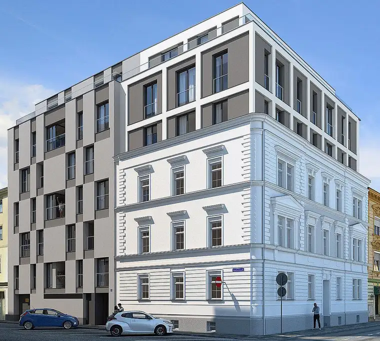 Neubau: frei finanzierte 3-Raum Eigentumswohnung in Linz Top 127