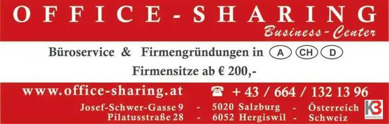 K3 - MIETE !! möblierte Büros von 20 m² bis 500 m² - Provisionsfrei /