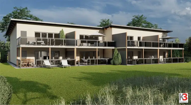 K3 - NEUBAUPROJEKT RESIDENZ ST. MICHAEL a. Zollfeld. WUNDERSCHÖNE 3 ZIMMER-WOHNUNGEN mit Garten oder großer Terrasse. Moderne Wohnanlage am Fuße des Magdalensberges. Ruheoase in Stadtnähe.