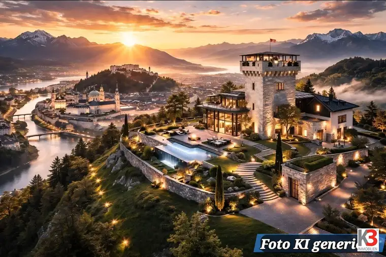K3 - Stilvolle, historische Villa in ruhiger Bestlage von Salzburg mit weitläufigem, parkähnlichem Grundstück