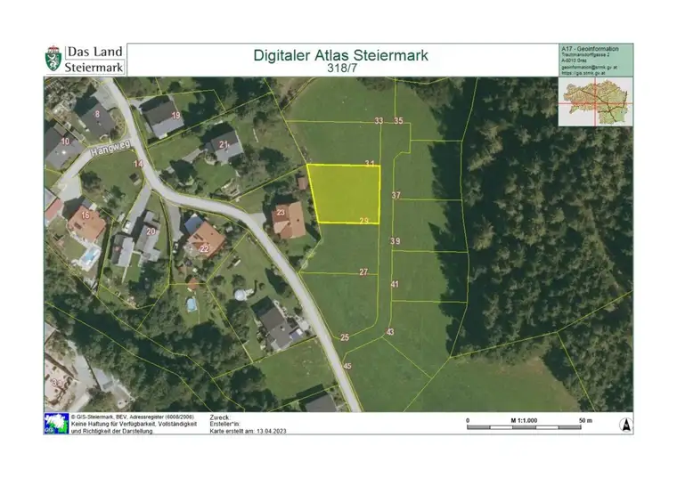 Baugrund mit 745 m² nahe Knittelfeld