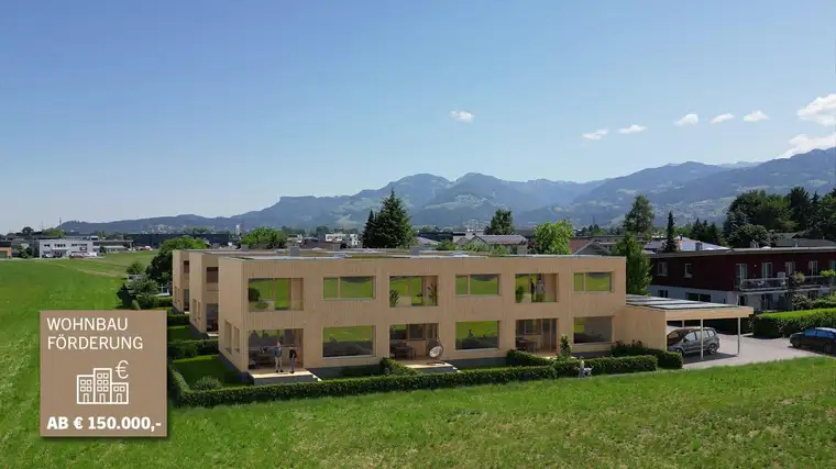 Vollholz Reihenhäuser in attraktiver Lage mit hoher Wohnbauförderung - Feldkirch-Gisingen
