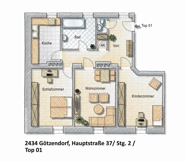 TOPANGEBOT - 3 Zimmer umNUR € 922,00 inkl. ALLEM, ausser Strom