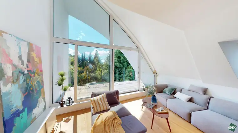 Einzigartige 3-Zimmer DG-Maisonette mit großer Loggia nahe Grinzing