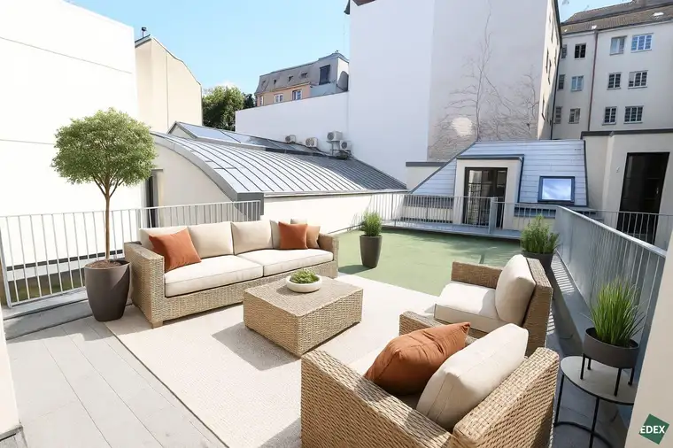 Marie | Terrassentraum im sanierten Altbau nahe Aumannplatz