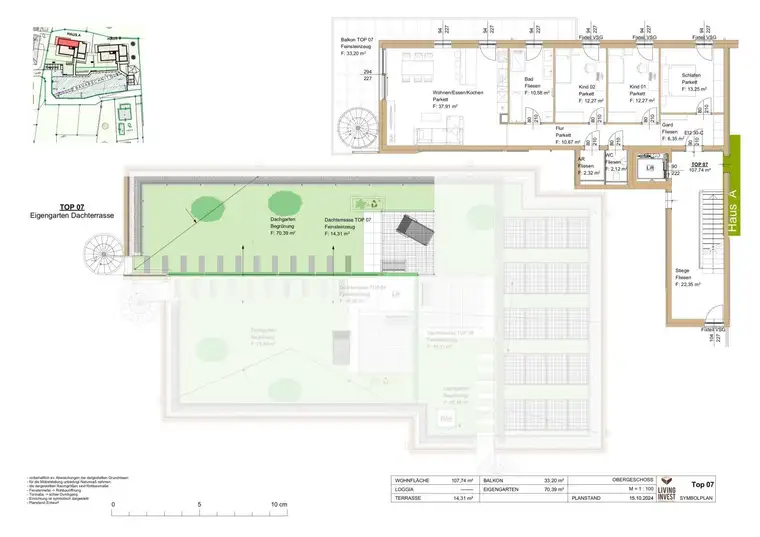 PRESTIGE Obstplatzl | Penthouse mit privatem Dachgarten &amp; einzigartigem Panoramablick – A07