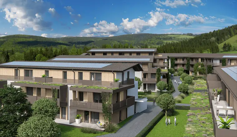 Massivholzbau "Wohnen am Sagergut" Haus A Top 13