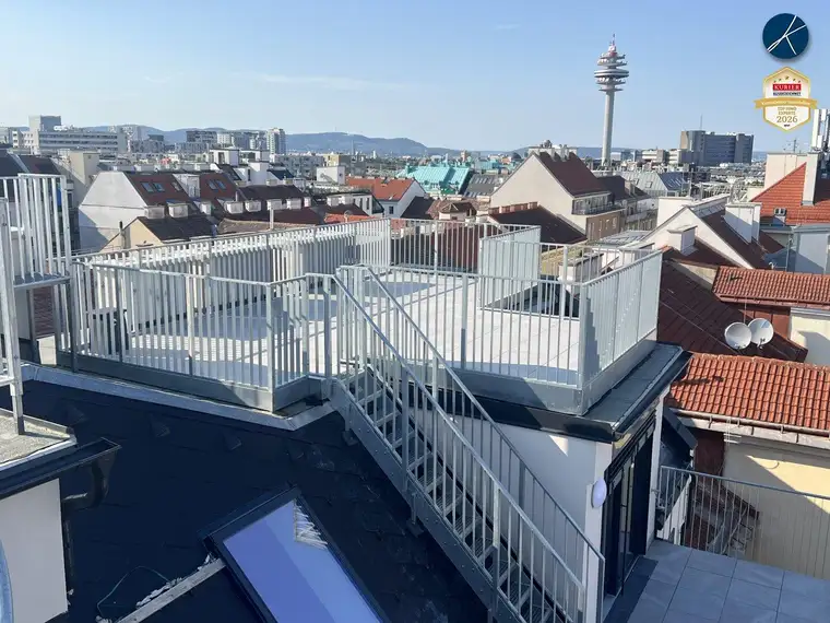 U1 Nähe: HOCHWERTIGE ERSTBEZÜGE - IN DEN DACHGESCHOSSEN MIT TERRASSEN, BALKONEN, LOGGIEN