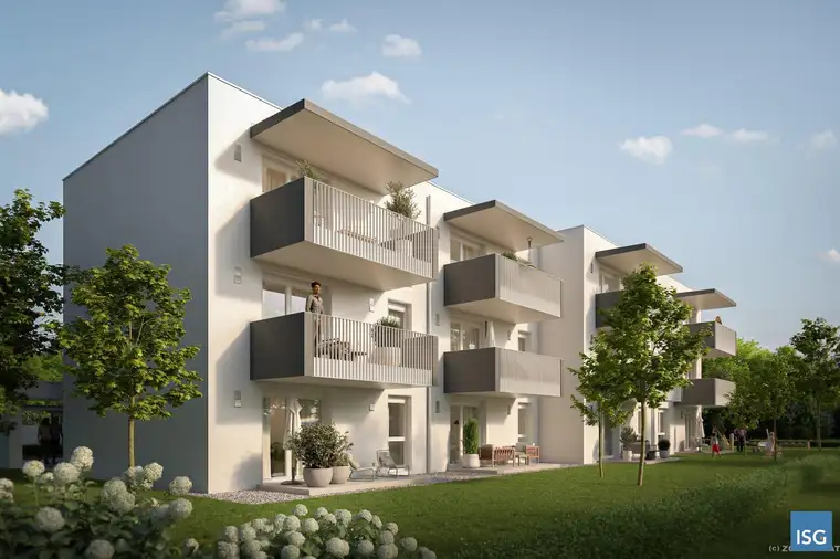 Neubau Mietkauf! 2-Zimmer mit Eigengarten, Carport, Top 3