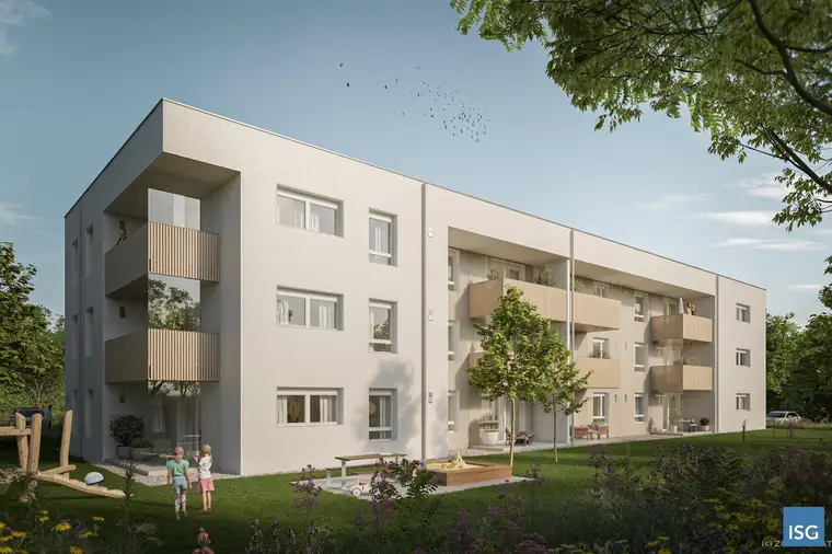 Neubauwohnungen im Mietkauf - Top 15 im 2. OG mit 3 Zi. inkl. Carport