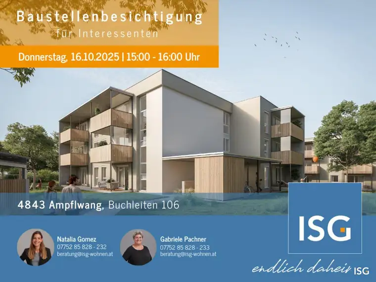 NEUBAU - Erstbezug: 3-Zimmer Wohnung im 2. OG mit Carport, Top 14, Miete mit Kaufoption!
