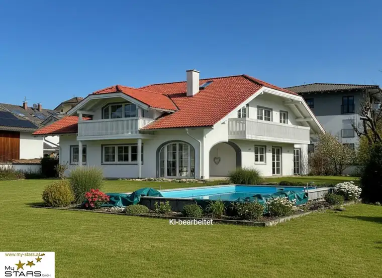 Villa mit Pool in Simbach, 10-Zimmer, mit Garten, Terrasse &amp; Doppel-Garage!