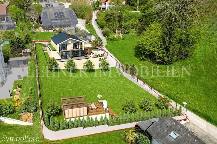 * EXKLUSIVE NEUBAUVILLA IN ERHÖHTER LAGE VON GEDERSBERG - WOHNEN MIT STIL UND AUSSICHT *