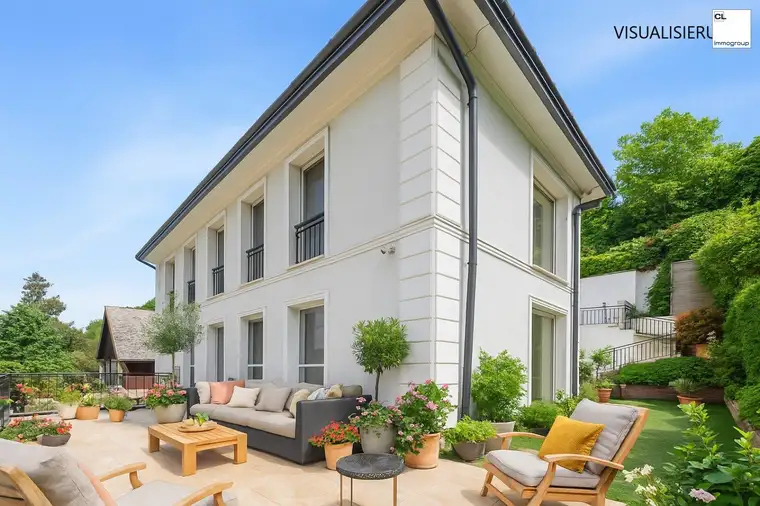 Elegante Villa in begehrter Lage von Klosterneuburg - Design trifft Natur