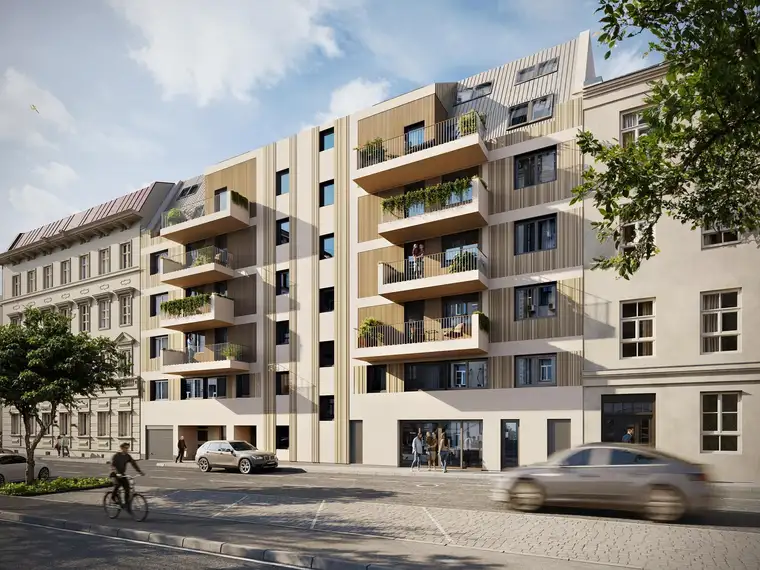 Geplant nach Ihren Wünschen! Moderne Büro-, Studio-, Praxis- oder Ordinationsflächen mit Garten im Projekt „16er MELANGE“ – vis a vis Haus der Barmherzigkeit – zu verkaufen