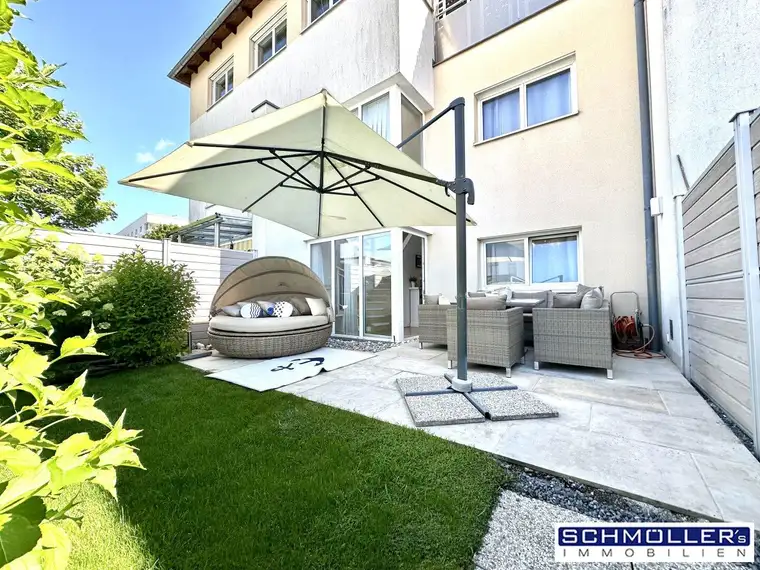 Stylisch &amp; modern! 3 Zimmer Garten-Galerie-Wohnung über 2 Ebenen